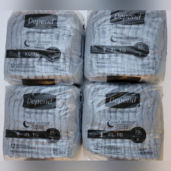 Depend Night Defense Adult Incontinence Underwear for Men, Disposable, XL, 48 - Picture 9 of 9